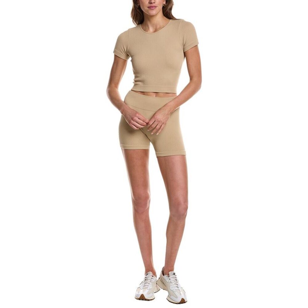 Marion Womens  4In 2Pc Pointelle Seamless Set, Pink